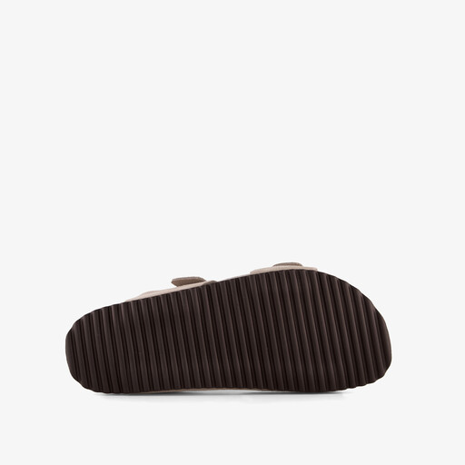 Suède dames bio slippers beige