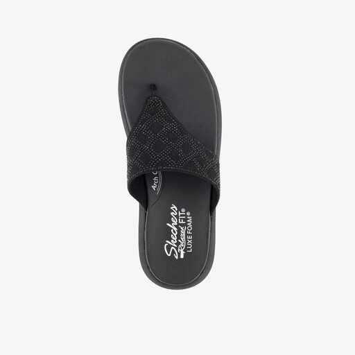 Relaxed Fit: Asana Luxe - Keep Dazzling teenslippers zwart