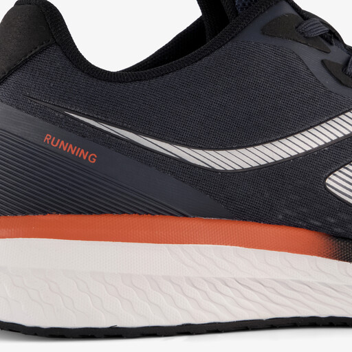 Heren hardloopschoenen blauw oranje