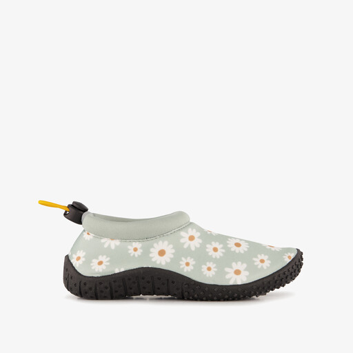 Kinder waterschoenen met madeliefjes mintgroen