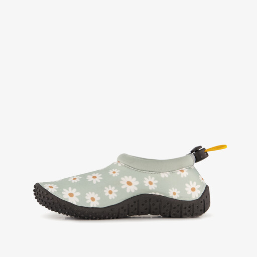 Kinder waterschoenen met madeliefjes mintgroen