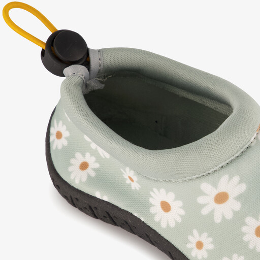 Kinder waterschoenen met madeliefjes mintgroen