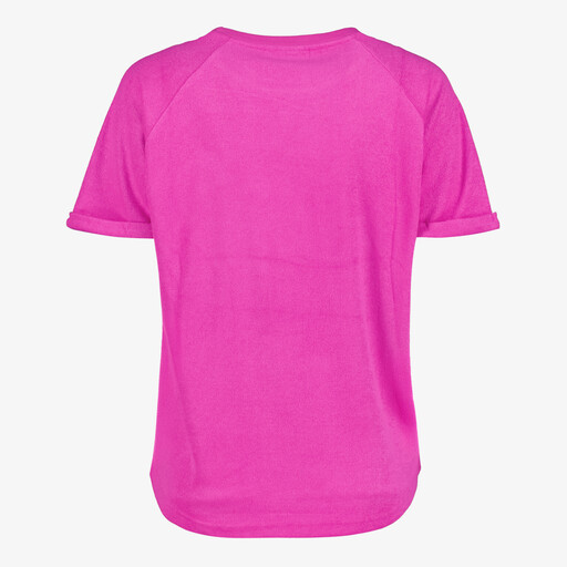 Dames badstof T-shirt roze