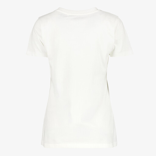 Dames T-shirt met opdruk wit rood