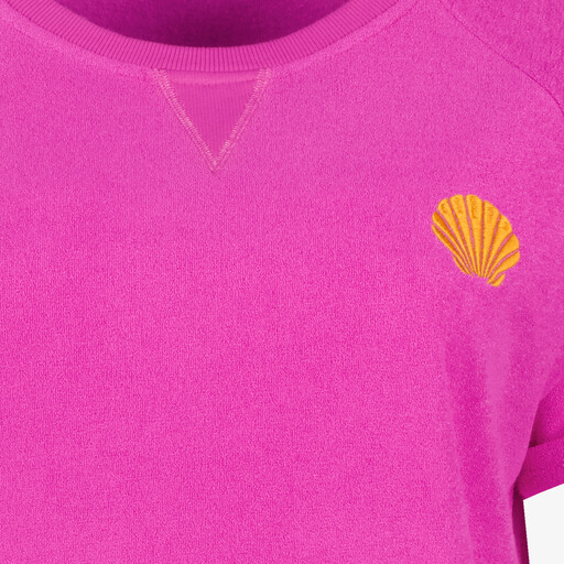 Dames badstof T-shirt roze