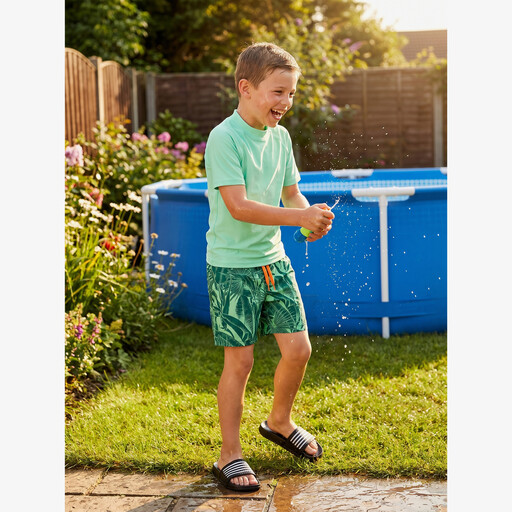 Kinder UV zwemshirt met korte mouwen groen