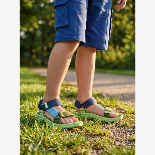 Jongens sandalen blauw groen