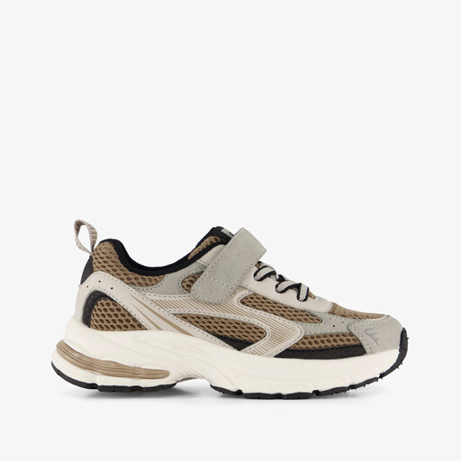 Jongens sneakers bruin grijs