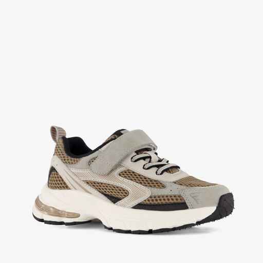Jongens sneakers bruin grijs