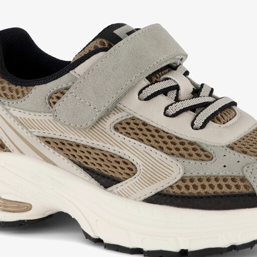 Jongens sneakers bruin grijs