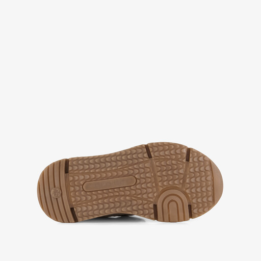 Suède jongens sneakers taupe