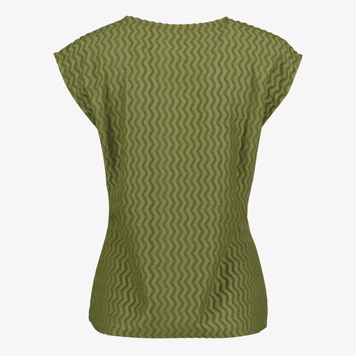 Dames T-shirt met print groen