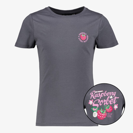 Meisjes T-shirt met backprint zwart