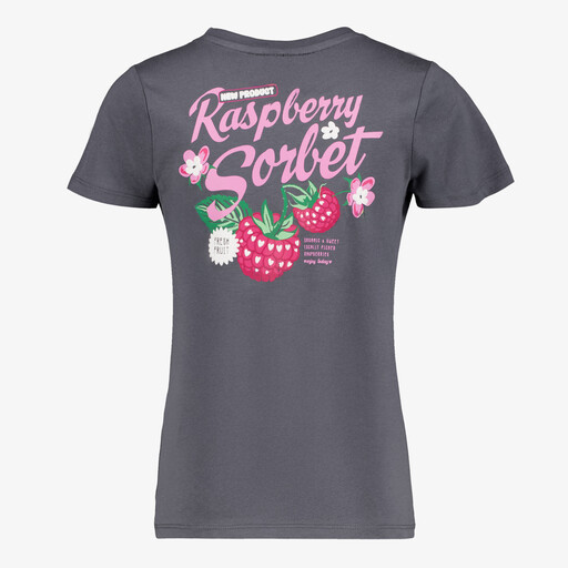 Meisjes T-shirt met backprint zwart