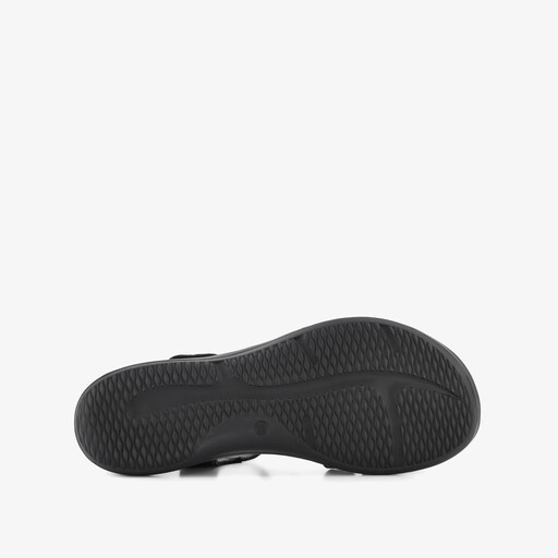 Leren dames sandalen zwart