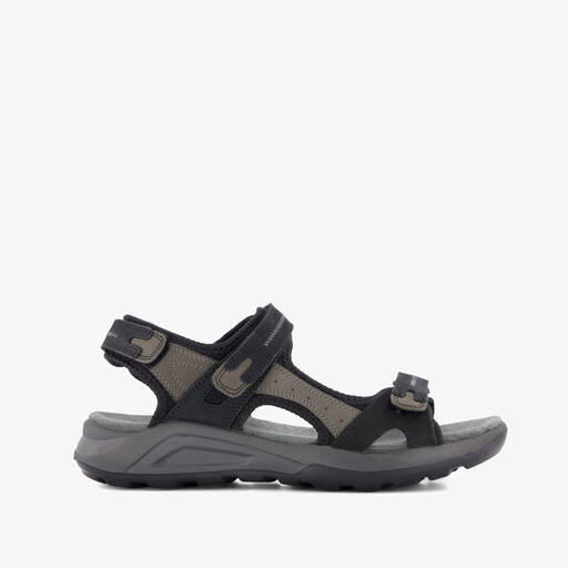 Leren dames sandalen zwart