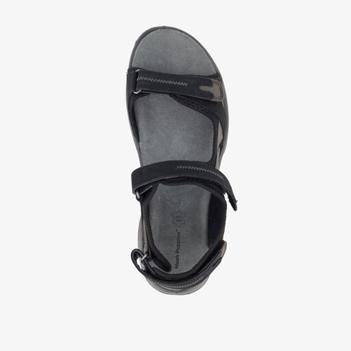 Leren dames sandalen zwart