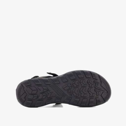 Leren dames sandalen zwart