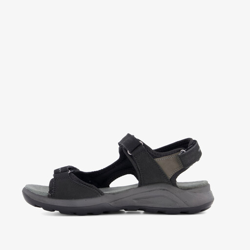 Leren dames sandalen zwart
