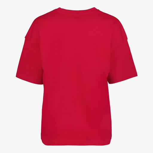 Oversized dames T-shirt rood