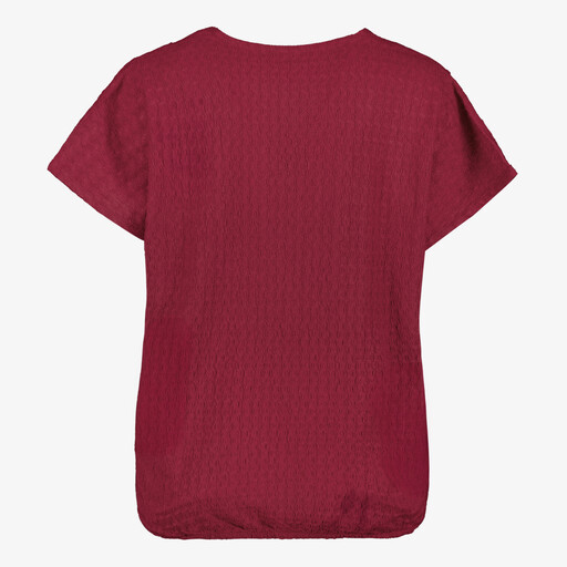 Dames T-shirt bordeauxrood