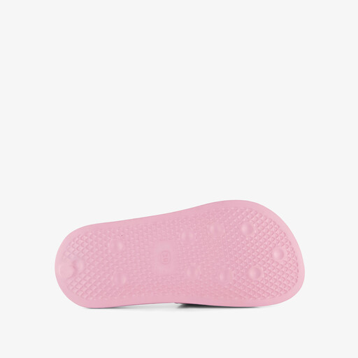 Meisjes badslippers met hartje roze