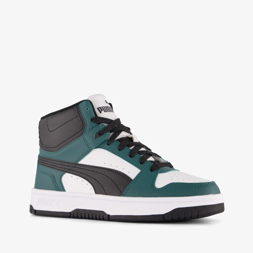 Jongens Rebound Slam Mid sneakers zwart groen