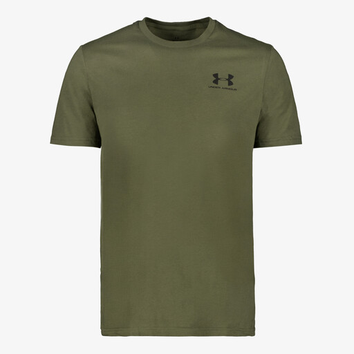 UA Left Chest Logo heren T-shirt donkergroen