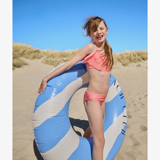 Meisjes bikini roze met print