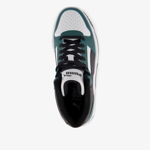 Jongens Rebound Slam Mid sneakers zwart groen