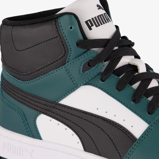 Jongens Rebound Slam Mid sneakers zwart groen