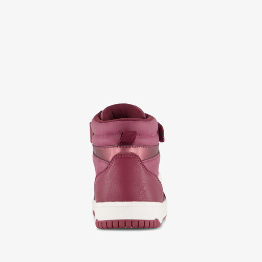 Hoge meisjes sneakers rood wit