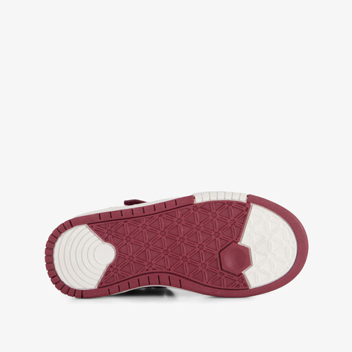 Hoge meisjes sneakers rood wit
