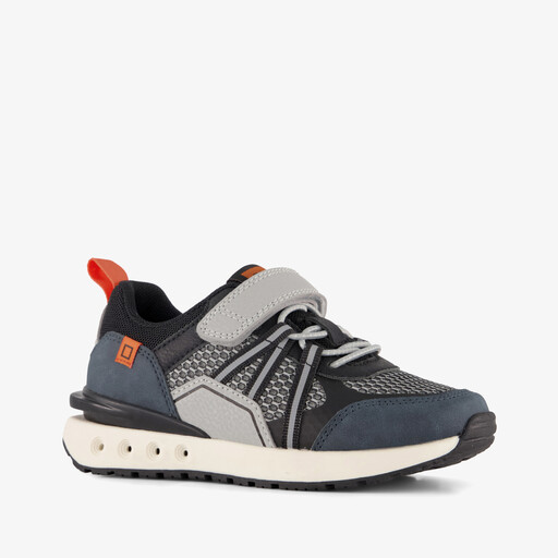 Jongens sneakers blauw grijs