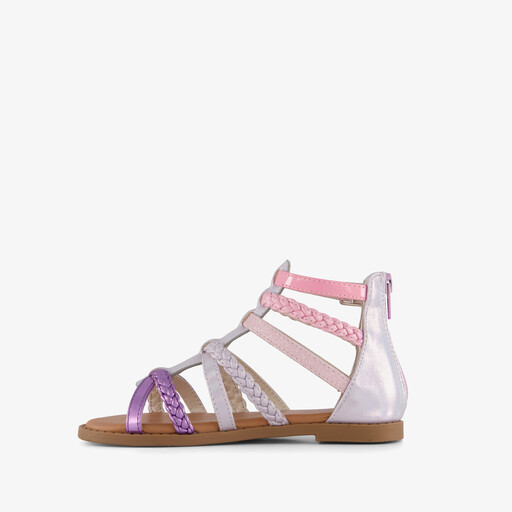 Meisjes sandalen met luipaardprint en glitters