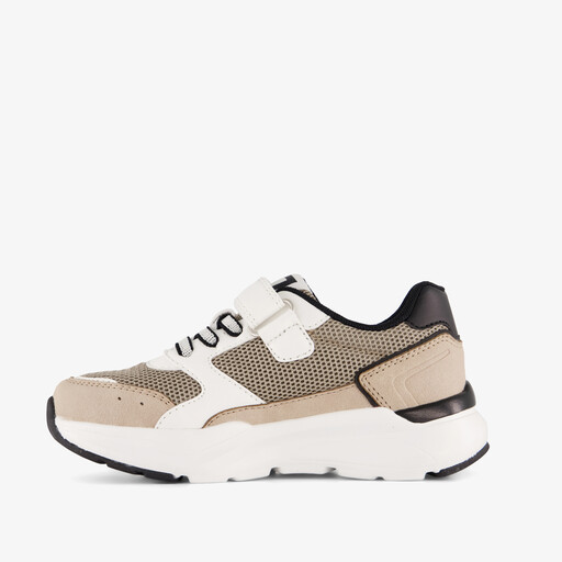 Jongens sneakers beige wit