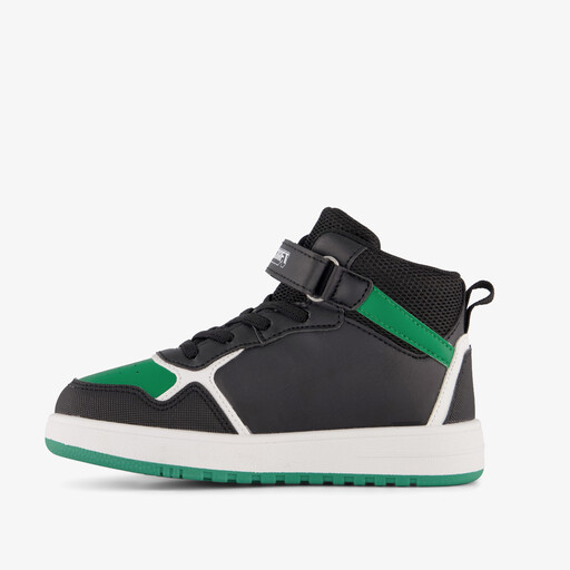Jongens hoge sneakers zwart groen