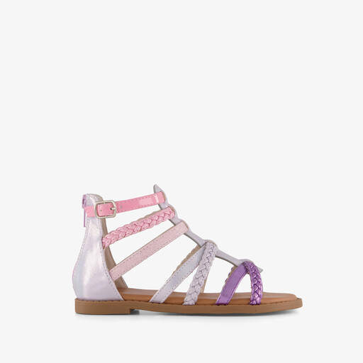 Meisjes sandalen met luipaardprint en glitters