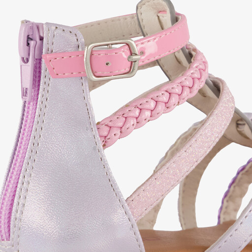 Meisjes sandalen met luipaardprint en glitters