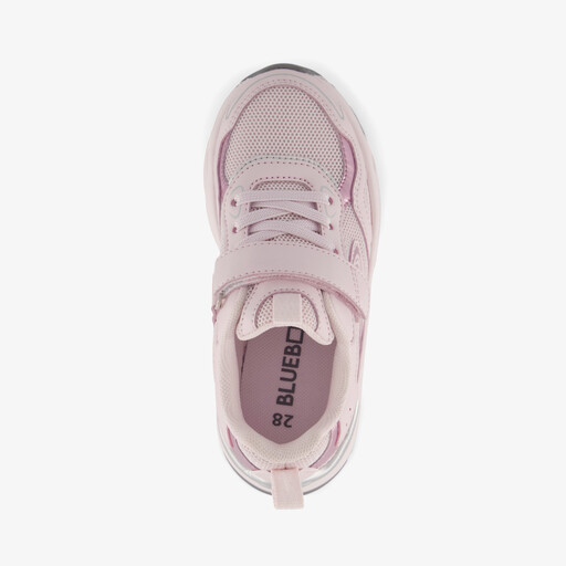 Meisjes sneakers lichtroze metallic