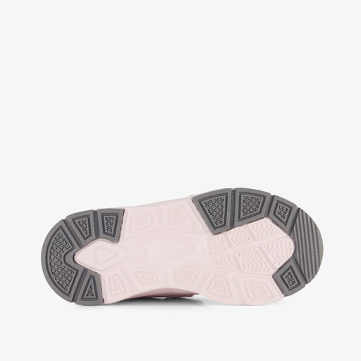 Meisjes sneakers lichtroze metallic