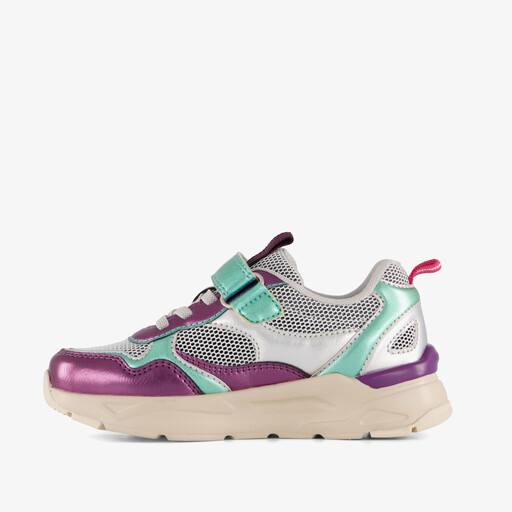 Meisjes metallic sneakers multicolor