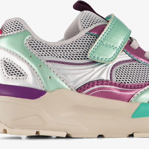 Meisjes metallic sneakers multicolor