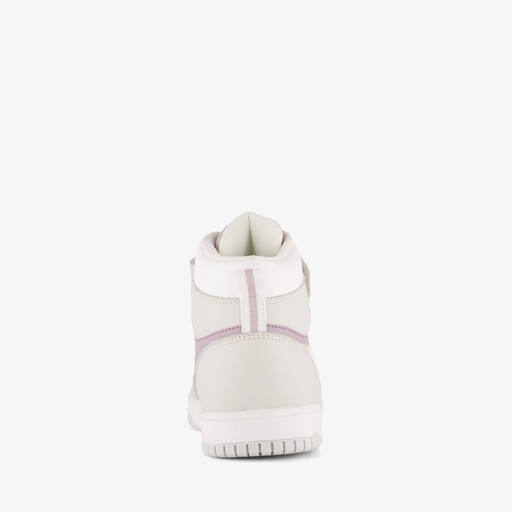 Meisjes hoge sneakers grijs roze
