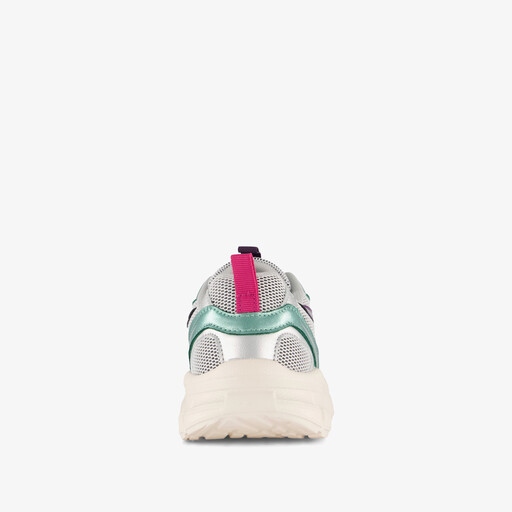 Meisjes dad sneakers blauw paars