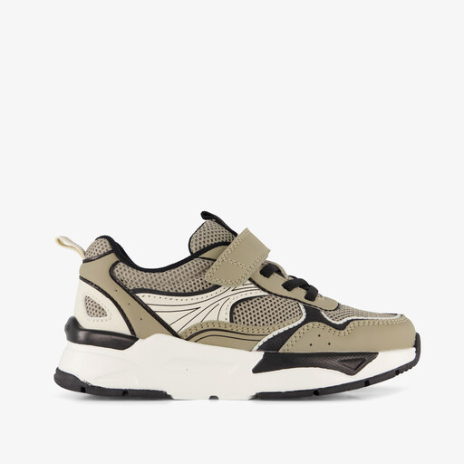 Jongens sneakers taupe