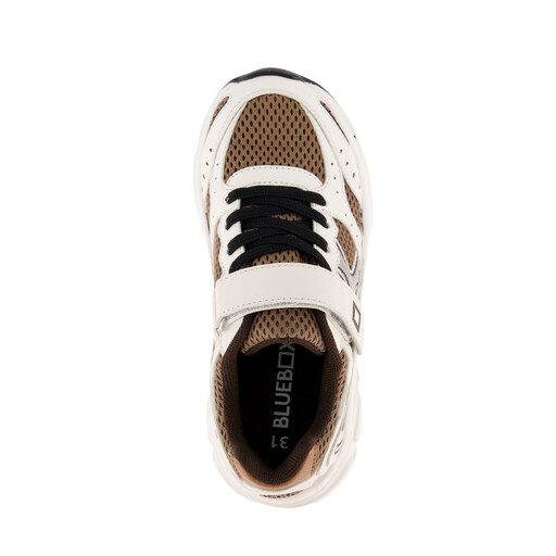Jongens sneakers wit bruin