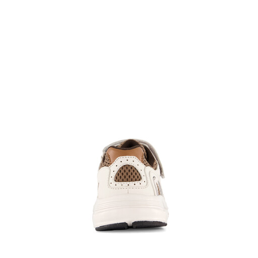 Jongens sneakers wit bruin