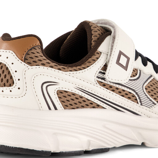 Jongens sneakers wit bruin