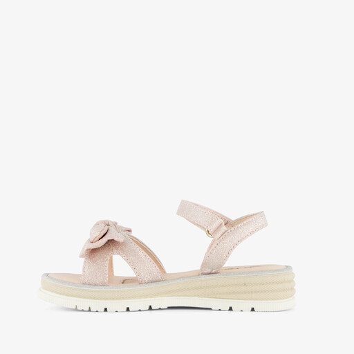 Meisjes sandalen met glitters en strikje